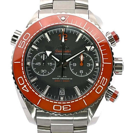 Omega Seamaster Planet Ocean 600M Chronometer Chronograph 45.5 mm mit roter Lünette und Edelstahlarmband - Günstig online kaufen