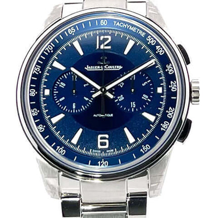 Jaeger-LeCoultre Polaris Herrenuhr mit blauem Zifferblatt und silbernem Armband