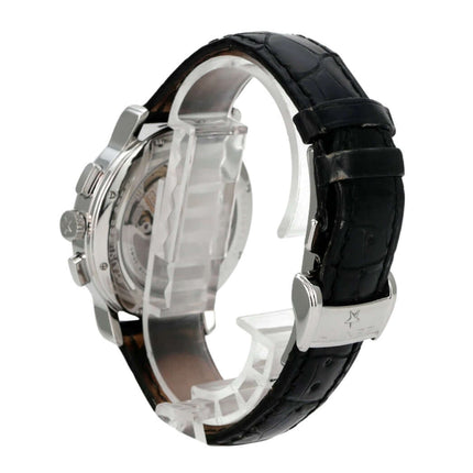 Zenith Chronomaster El Primero Open 03.0240.4021/01.C495 Edelstahl-Chronograph mit schwarzem Lederband und offenem Werk