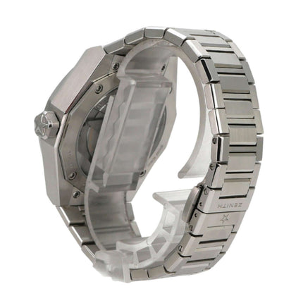 Zenith Defy Skyline 03.9300.3620/51.I001 Edelstahlband und Gehäuse in seitlicher Ansicht