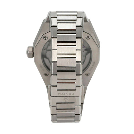 Zenith Defy Skyline 03.9300.3620/51.I001 Edelstahl-Gehäuse mit satiniertem Finish und hochwertigem Edelstahlarmband.