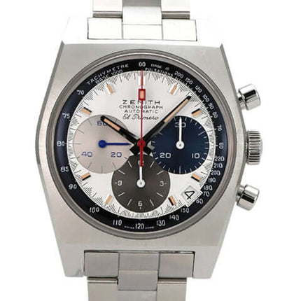 Zenith Chronomaster Revival El Primero A3817 03.A384.400/3817.M3817 Edelstahl Chronograph mit silberfarbenem Zifferblatt