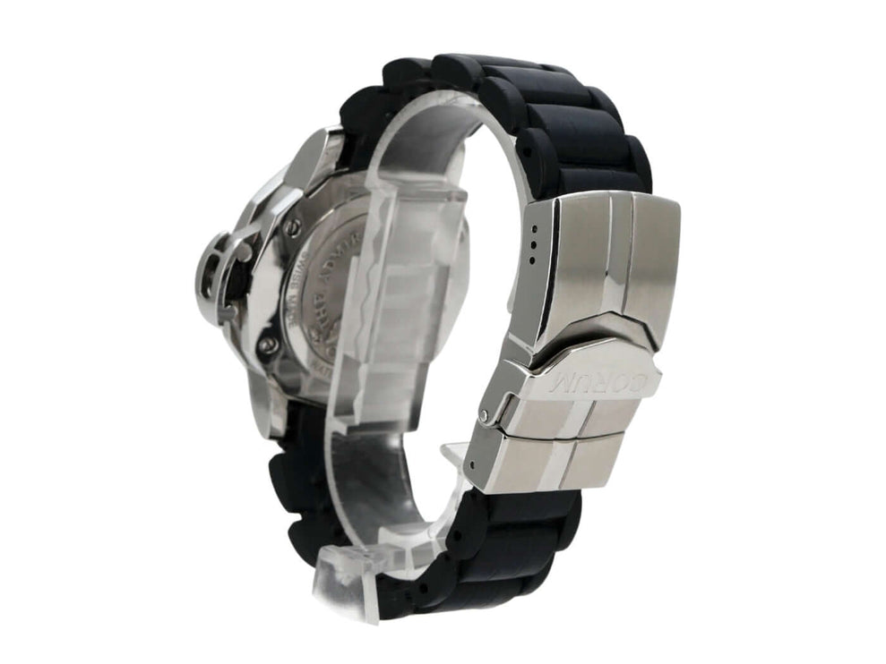 Corum Admiral's Cup Trophy 41 082.833.20 mit schwarzem Kautschukband und Edelstahl-Faltschließe seitlich