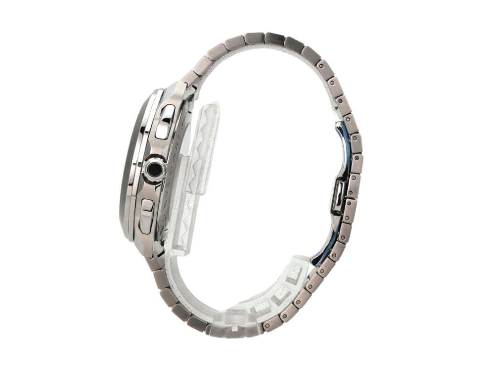 Bvlgari Octo Roma Chronograph Steel 103471 Edelstahlgehäuse und Band seitliche Ansicht der Uhr