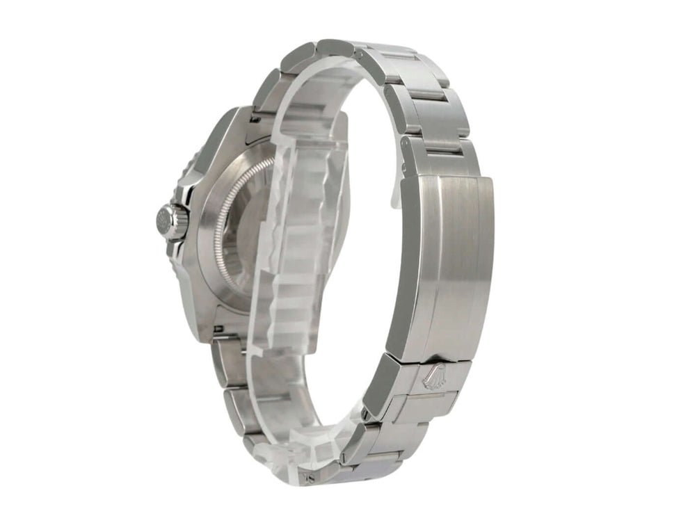 Rolex Submariner No Date 114060 Detailansicht des Edelstahlarmbands und Gehäuses von der Seite