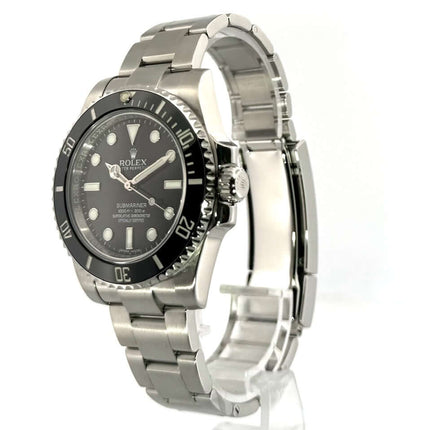 Rolex Submariner No Date 114060, Edelstahl Gehäuse, schwarzes Zifferblatt, Oyster Armband, 40 mm Gehäusedurchmesser