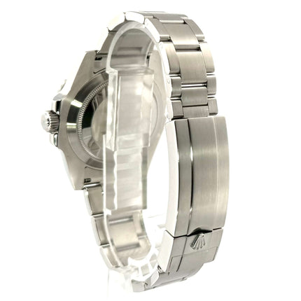 Rückansicht der Rolex Submariner No Date 114060 mit Edelstahl Oysterband und Sicherheitsfaltschließe.