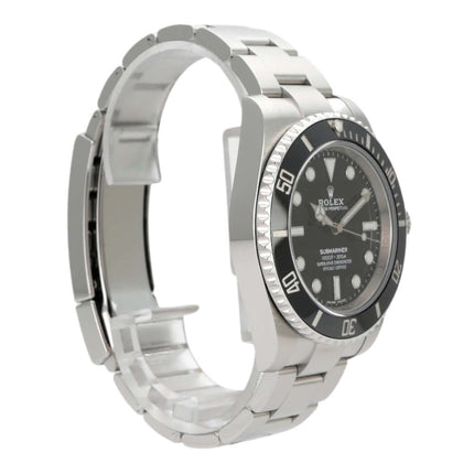 Rolex Submariner No Date 114060, Edelstahlgehäuse, schwarzes Zifferblatt, drehbare Lünette, Automatikwerk