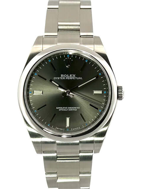 Rolex Oyster Perpetual 39 mm 114300 Gray Dial from 2017