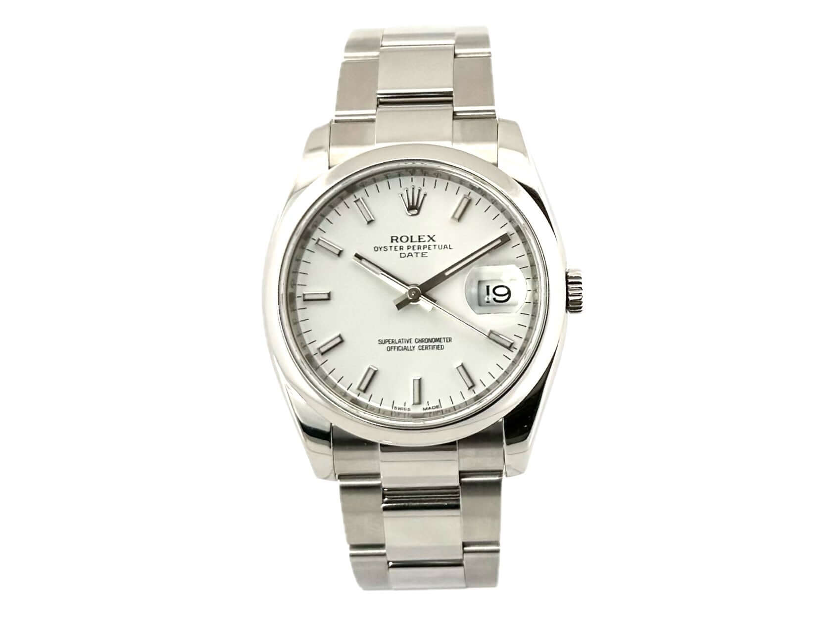 Rolex Oyster Perpetual Date 34 Stainless Steel 115200 White