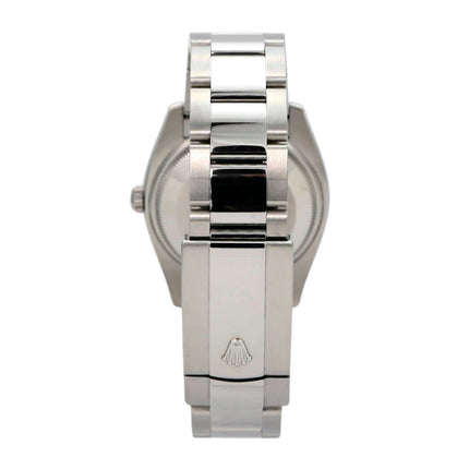Rolex Oyster Perpetual Date 34 115234 Weiß Diamant: Edelstahl- und Weißgold-Uhr mit Oyster-Armband