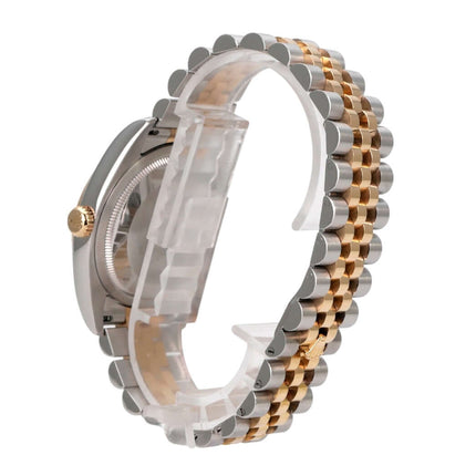 Rolex Datejust 36 116233 Schwarz Diamant Jubile-Band, Edelstahl/Gelbgold mit Jubile-Band