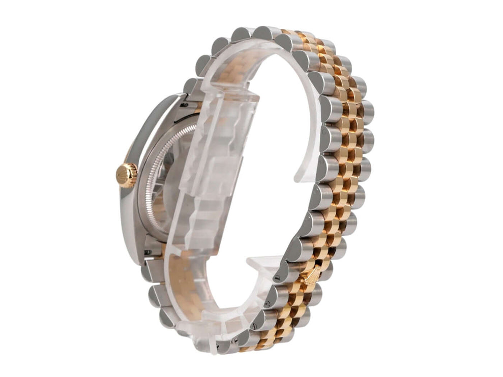 Rolex Datejust 36 116233 Schwarz Diamant Jubile-Band, Edelstahl/Gelbgold mit Jubile-Band