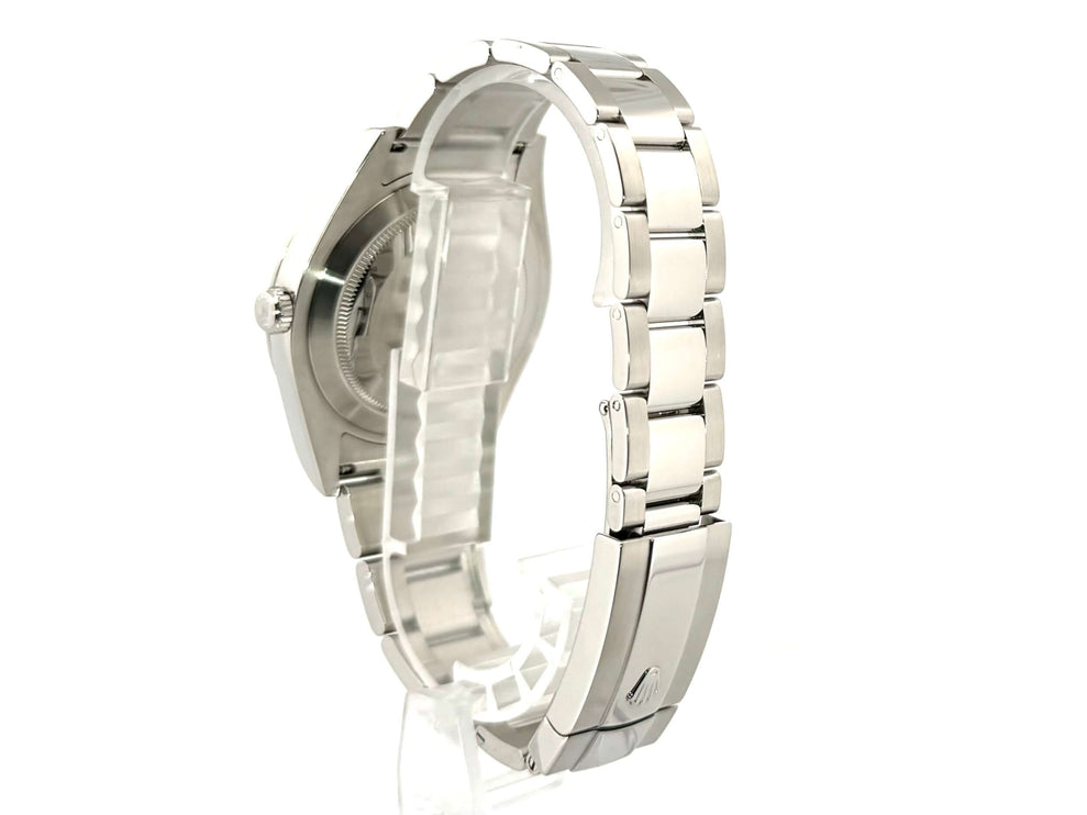 Rückansicht Rolex Datejust II 41 mm Edelstahl Ref. 116300 mit poliertem und satiniertem Oysterband, Faltschließe