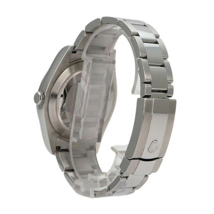 Rolex Datejust II Edelstahl Weißgold 116334 Gehäuse und Armband detailiert, poliert und satiniert.