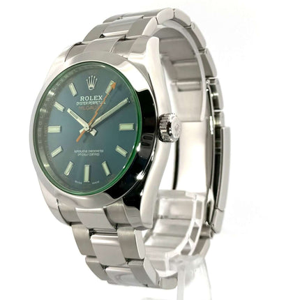 Rolex Oyster Perpetual Milgauss 116400GV Blau 2019, Edelstahl Gehäuse, 40 mm, blaues Zifferblatt, Oyster Armband