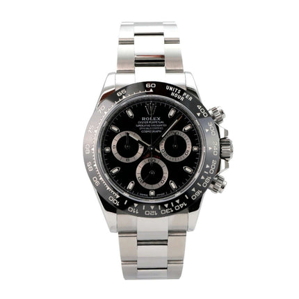 Rolex Daytona Edelstahl 116500LN Schwarz - schwarzes Zifferblatt, Keramiklünette und Oyster-Armband