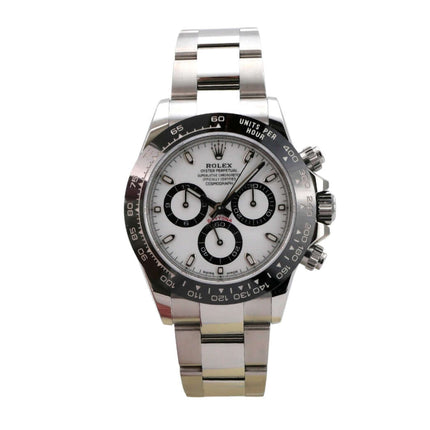 Rolex Daytona Edelstahl 116500LN Weiß mit Keramiklünette und poliertem Edelstahlarmband