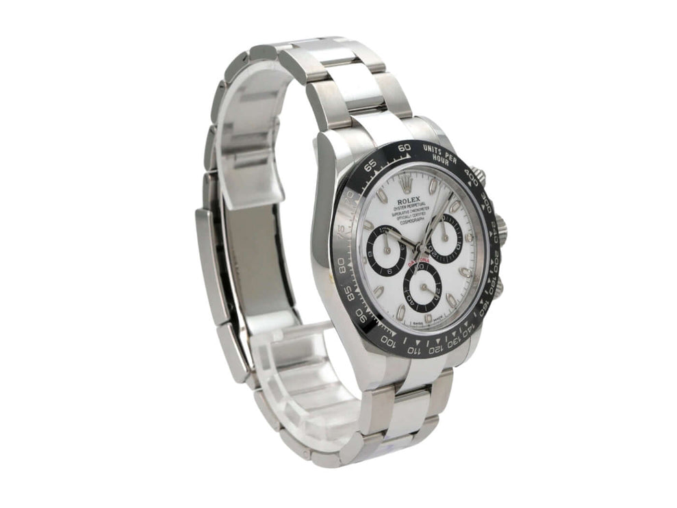 Rolex Daytona Edelstahl 116500LN Weiß mit Edelstahlband und Keramiklünette