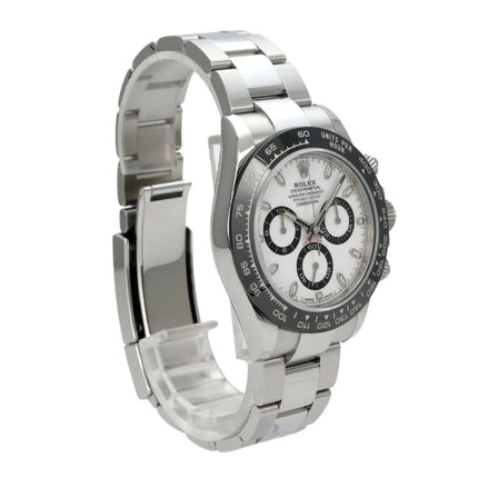 Rolex Daytona Edelstahl 116500LN Weiß Uhr mit weißen Zifferblatt und Edelstahlarmband