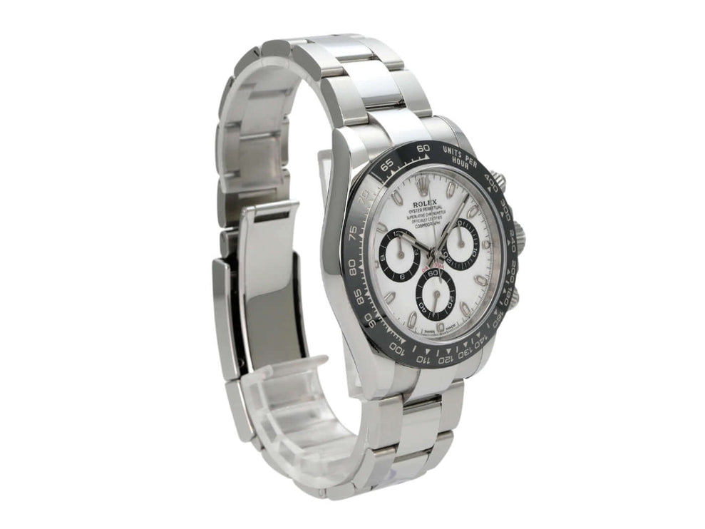 Rolex Daytona Edelstahl 116500LN Weiß Uhr mit weißen Zifferblatt und Edelstahlarmband