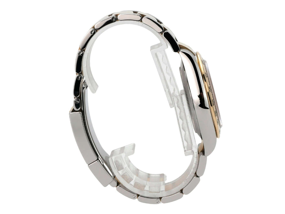 Rolex Daytona Edelstahl Gelbgold 116503 Schwarz seitliche Ansicht des Armbandes und Gehäuses