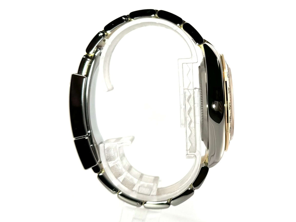 Rolex Daytona Edelstahl / Gelbgold 116503 Seitenansicht des Gehäuses und Armbands in poliertem und satiniertem Edelstahl und Gelbgold