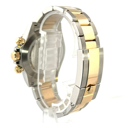 Rolex Daytona Edelstahl - Gelbgold 116503, poliertes und satiniertes 18 kt Gelbgold und Edelstahl Armband, Seitenansicht