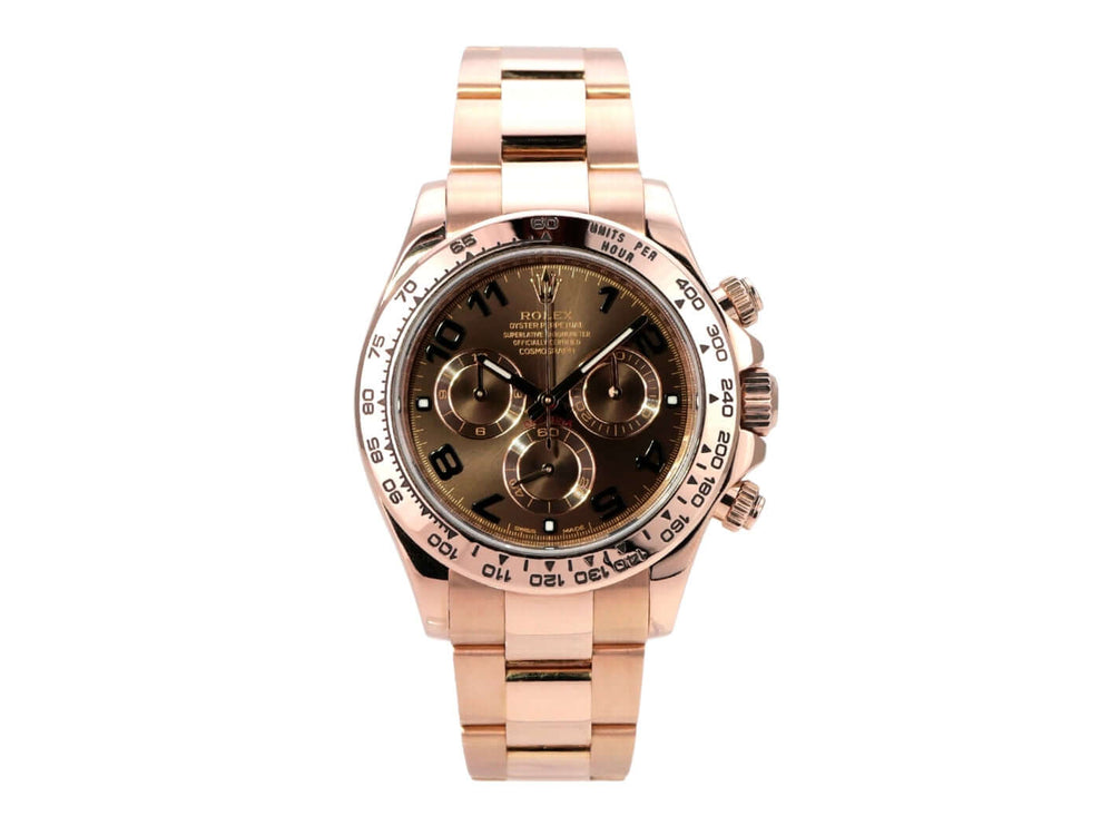 Rolex Cosmograph Daytona 116505 Everose-Gold Choco Arabisch, braunes Zifferblatt, 40 mm, Chronograph