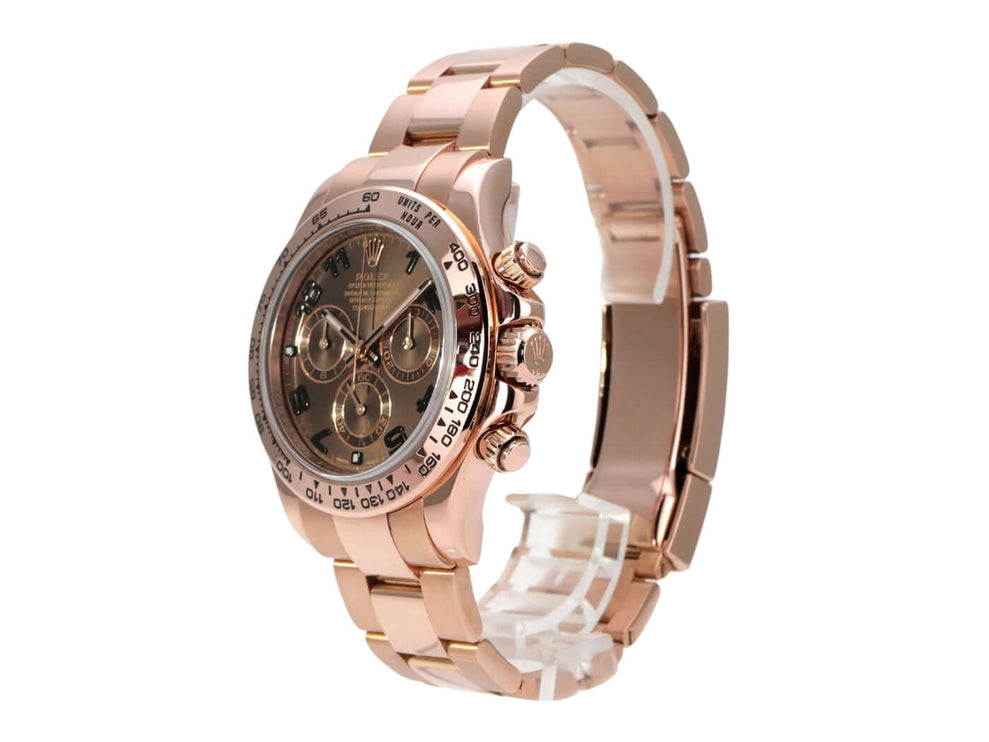 Rolex Cosmograph Daytona 116505 Everose-Gold Choco Arabisch, Luxus Chronograph mit braunem Zifferblatt