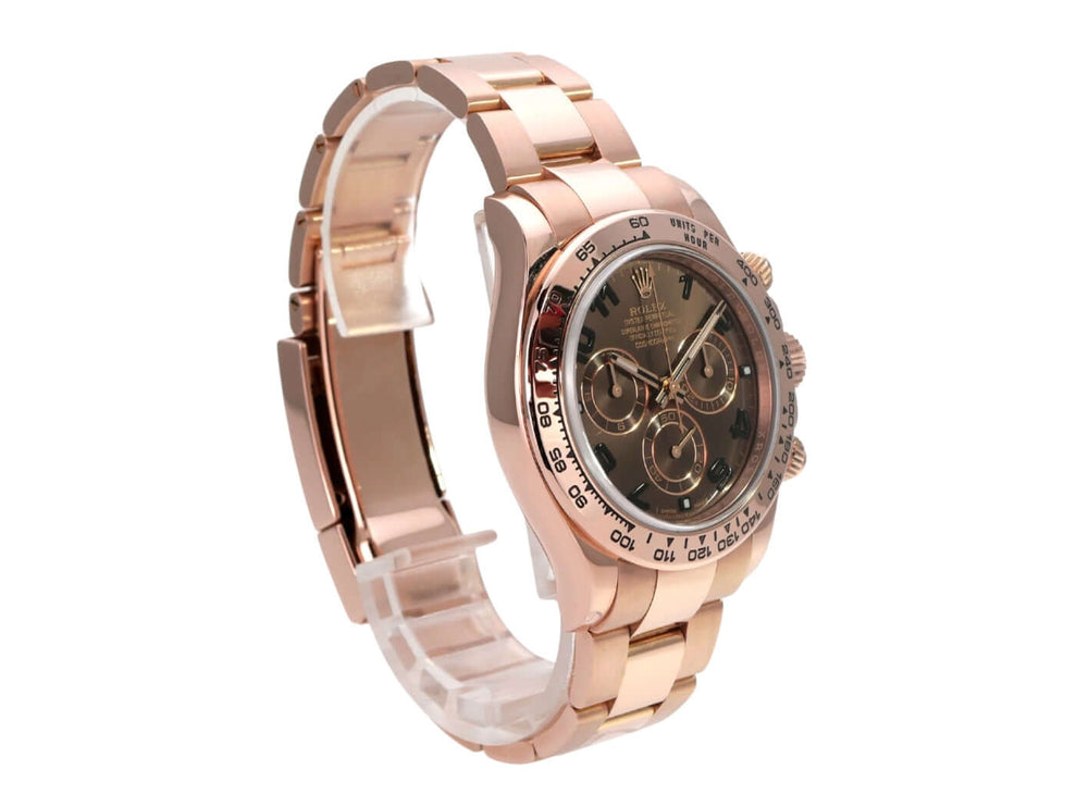 Rolex Cosmograph Daytona 116505 Everose-Gold Choco Arabisch, Luxus Chronograph mit braunem Zifferblatt und Everose-Gold