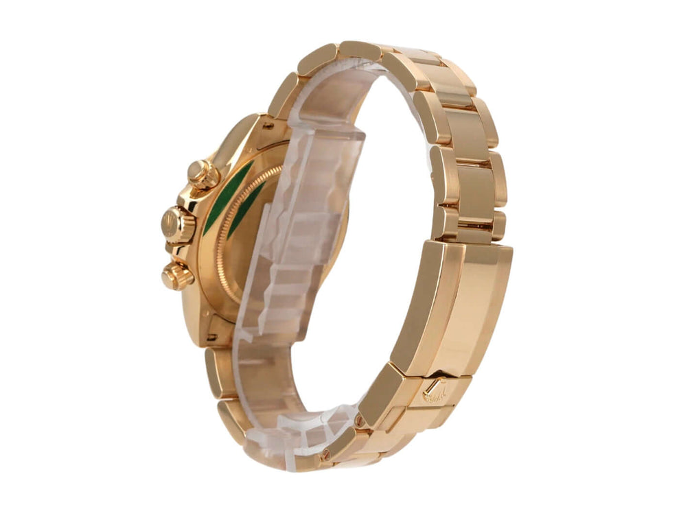 Rolex Cosmograph Daytona 18 kt Gelbgold 116508 Weiß Uhr mit poliertem und satiniertem Armband