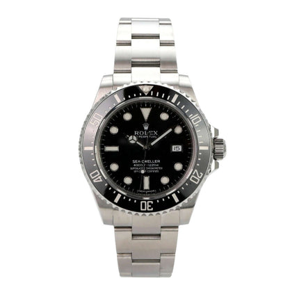 Rolex Sea-Dweller 4000 Ref. 116600 mit schwarzem Zifferblatt, Edelstahlgehäuse und Oyster-Band