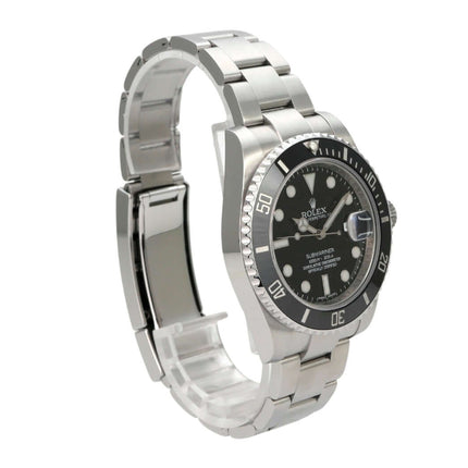 Rolex Submariner Date 116610LN Edelstahlwatch mit schwarzem Zifferblatt und Oyster Edelstahlband