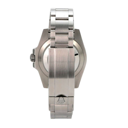 Rolex Submariner Date 116610LN Edelstahlband und Gehäuseansicht von hinten, poliert und satiniert