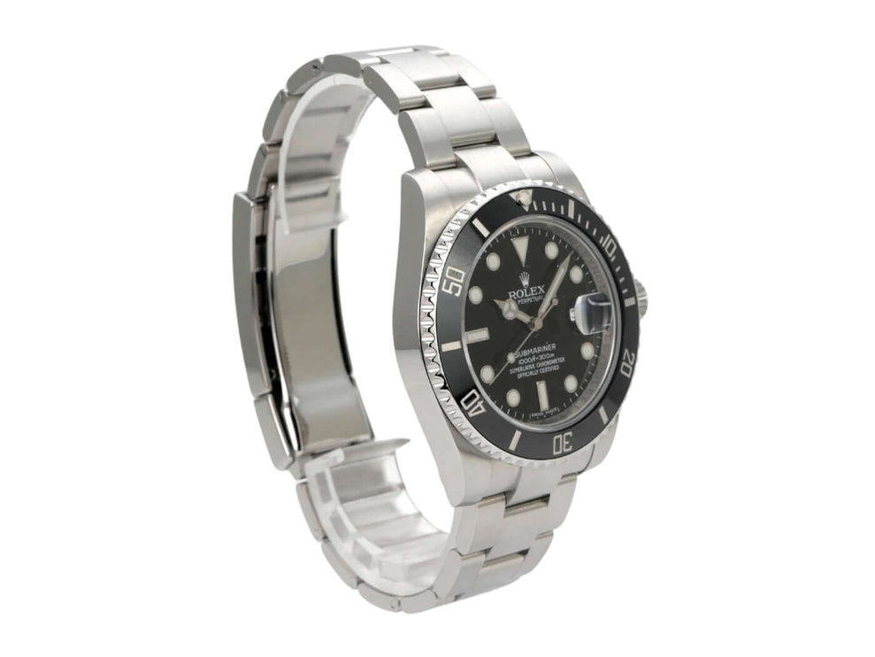 Rolex Submariner Date 116610LN Edelstahlarmband mit schwarzem Zifferblatt und drehbarer Lünette