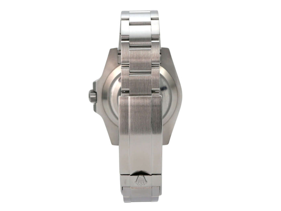 Rolex Submariner Date 116610LN Ansicht von hinten mit Oyster Edelstahlband und Gehäuse.