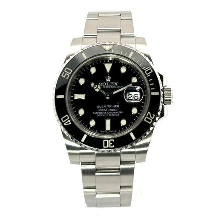 Rolex Submariner Date Ref. 116610LN Edelstahl aus 2016, 40mm Gehäusedurchmesser, schwarze Keramik Lünette, Oyster Edelstahlband.
