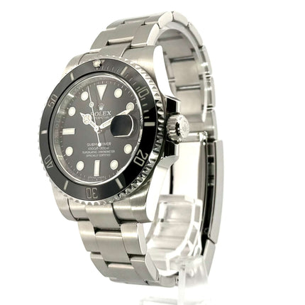 Rolex Submariner Date Ref. 116610LN Edelstahl Uhr, schwarzes Zifferblatt, poliertes und satiniertes Gehäuse, 40 mm Durchmesser