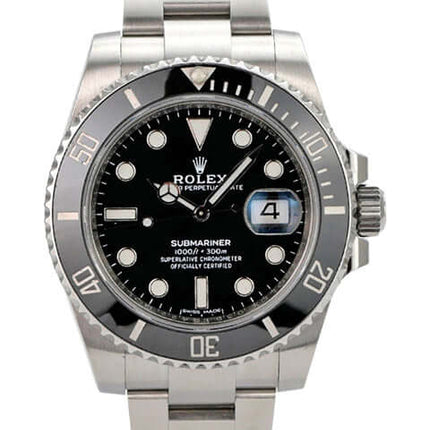 Rolex Submariner Date 116610LN Edelstahl Uhr mit schwarzem Zifferblatt und Sicherheitsfaltschließe