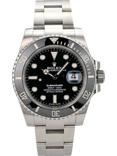 Rolex Submariner Date 116610LN Edelstahl Uhr mit schwarzem Zifferblatt und Sicherheitsfaltschließe