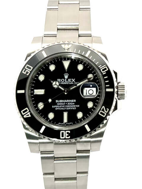 Rolex Submariner Date 116610LN aus Edelstahl mit schwarzer Keramiklünette und Oyster Edelstahlband