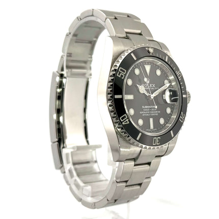 Rolex Submariner Date Ref. 116610LN, Edelstahl Gehäuse und Band, schwarzes Zifferblatt, Keramik Lünette, Baujahr 2019.