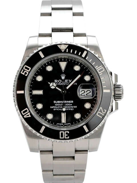 Rolex Submariner Date 116610LN Edelstahl, schwarzes Zifferblatt, Keramiklünette, Oysterband, 40 mm, Luxus-Taucheruhr