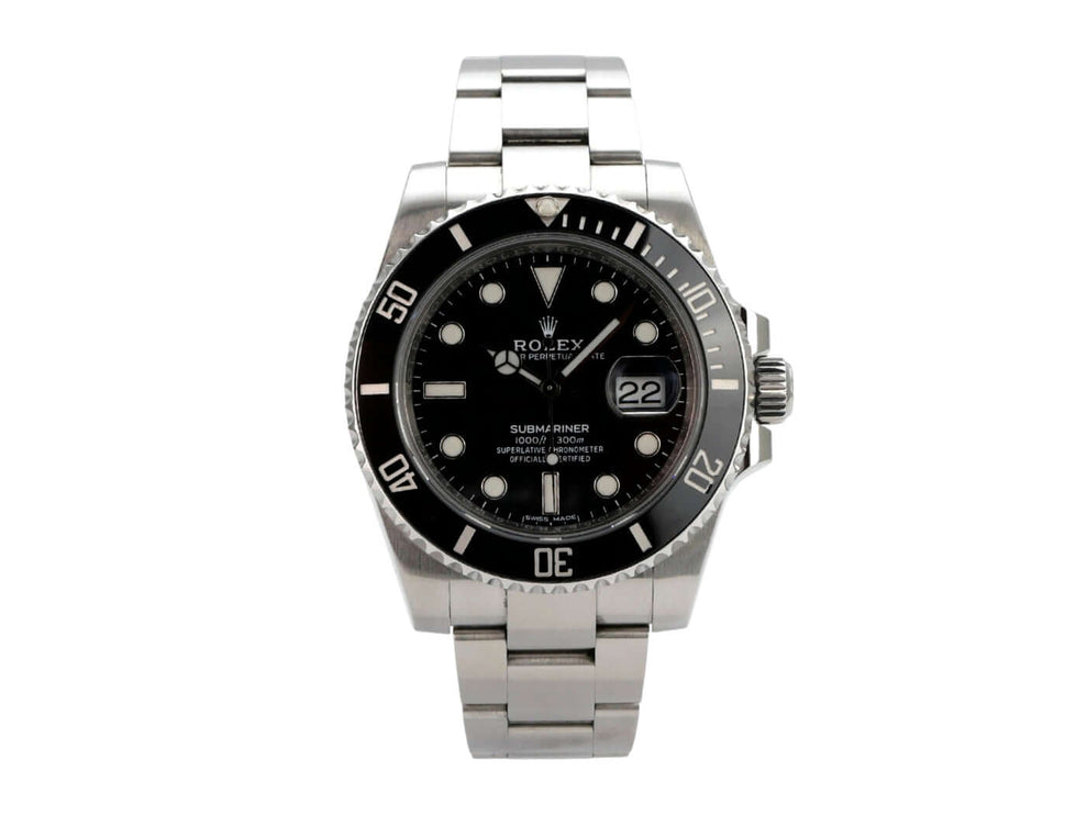 Rolex Submariner Date 116610LN Edelstahl mit schwarzem Zifferblatt, Keramiklünette und Oysterband