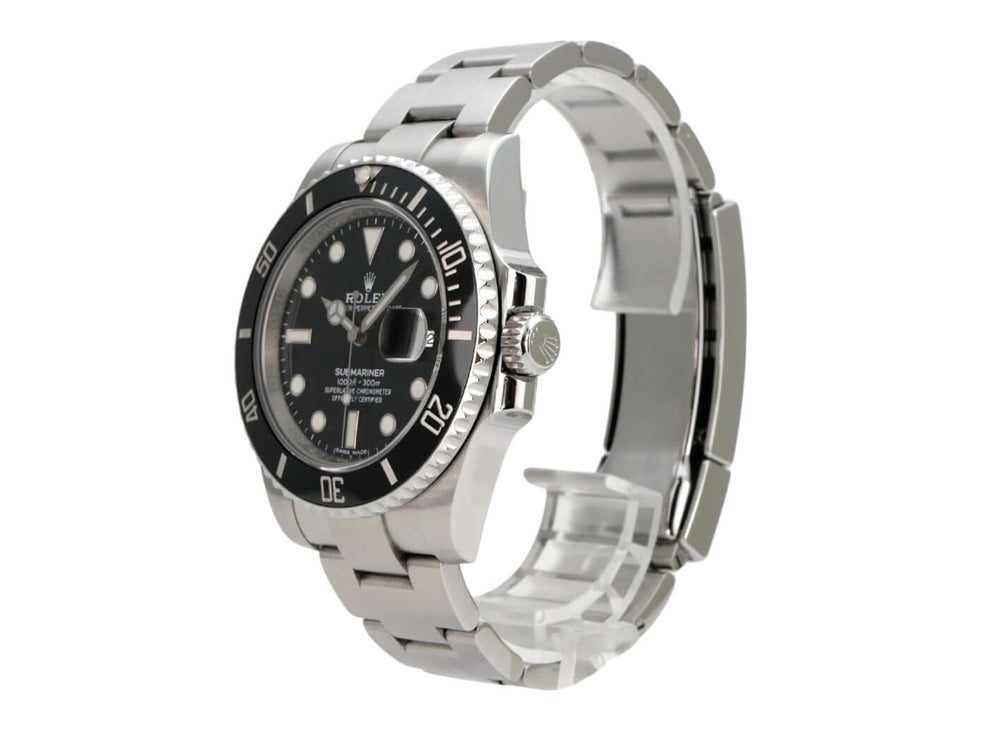 Rolex Submariner Date 116610LN aus Edelstahl mit schwarzem Zifferblatt und Keramik-Lünette