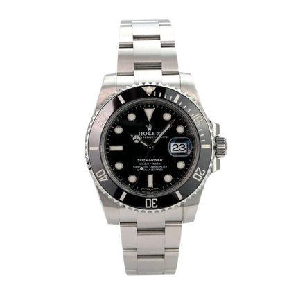 Rolex Submariner Date 116610LN Edelstahl mit schwarzem Zifferblatt und Datum, Edelstahlarmband