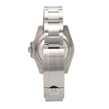 Rolex Submariner Date 116610LN Edelstahl, Rückseite mit Oysterband und Sicherheitsfaltschließe