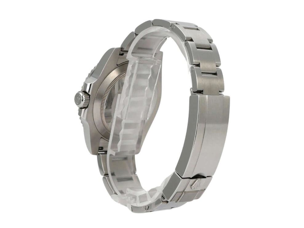 Rolex Submariner Date 116610LV seitliche Ansicht mit Edelstahlband und Gehäuse