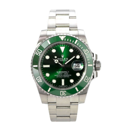 Rolex Submariner Date 116610LV mit grünem Zifferblatt und Edelstahlarmband